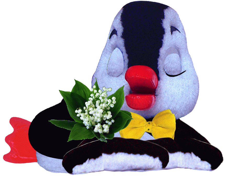Nestor le Pingouin t"offre un brin de muguet